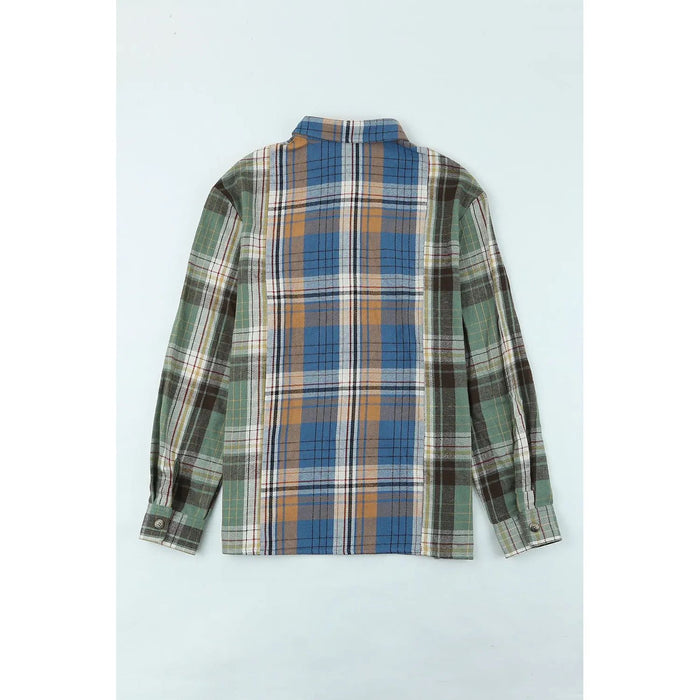 Plaid Button Up Long Sleeve Shirt