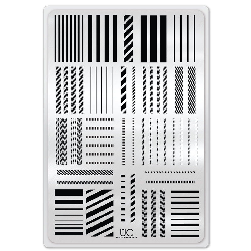 UberChic Beauty Plaid Freestyle Stamping Plate