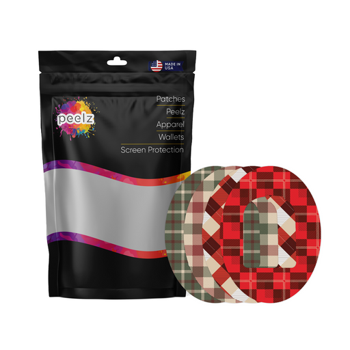 Peelz Plaid Variety Pod Patch Tape - Pump Peelz Patch Medical Tape
