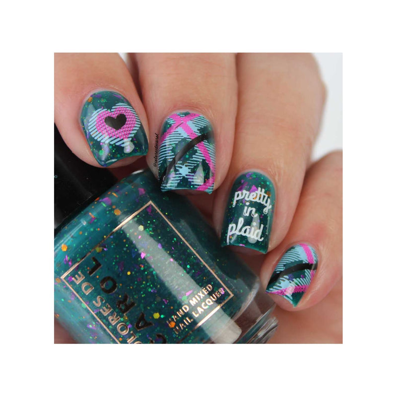 UberChic Beauty Pretty In Plaid-02 Stamping Plate