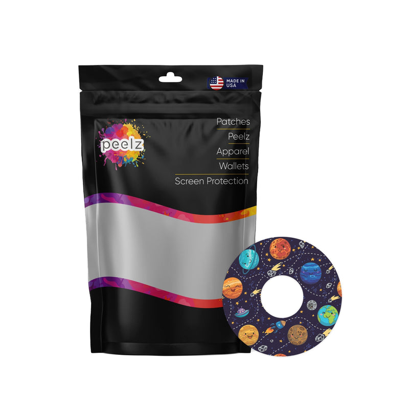 Peelz Planetary Patch Tape Designed for the FreeStyle Libre 3 Plus & Lingo Patch Medical Tape