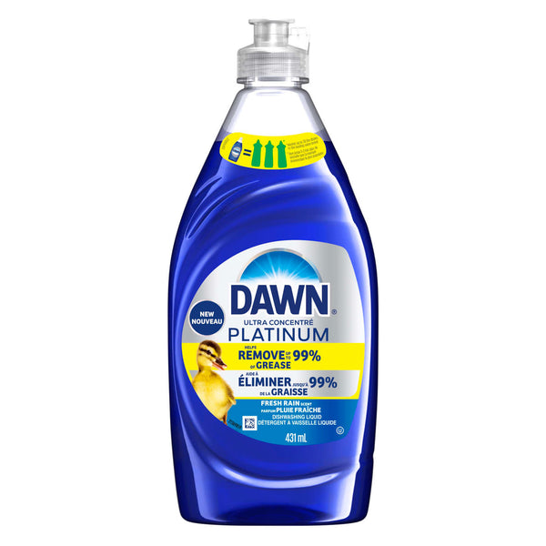 Dawn Platinum Dish Soap Dishwashing Liquid Fresh Rain 13oz