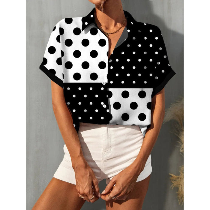 Polka Dot Short Sleeve Shirt