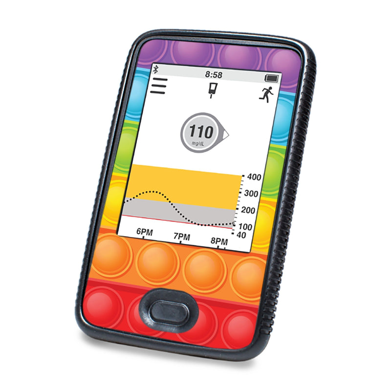 Peelz Poppers Designed for DEXCOM G6 Touchscreen Receiver Peelz/Stickers