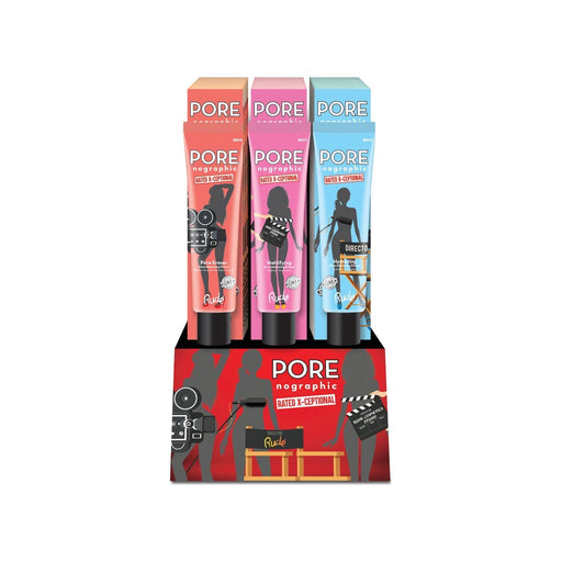 Rude Cosmetics POREnographic Pore Primer Display Set, 18pcs Wholesale Set