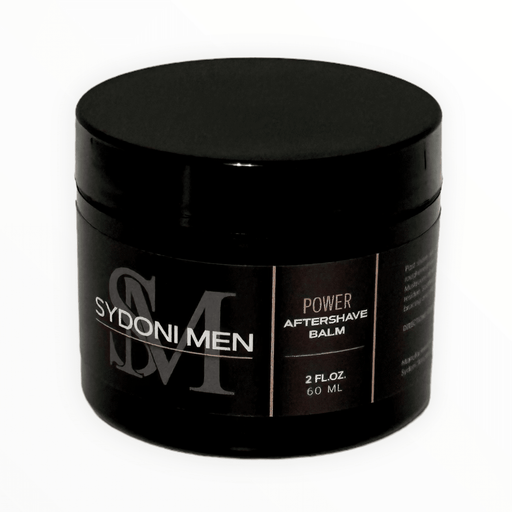 Sydoni Skincare and Beauty SYDONI MEN POWER AFTERSHAVE BALM | Soothe, Hydrate & Protect 60ml/2 fl. oz. Aftershave Black