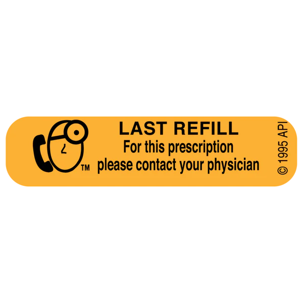 Apothecary Products Label Last Refill 177 Ct Medical Supplies