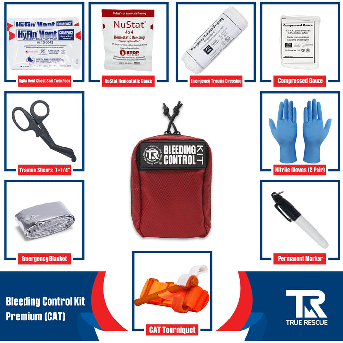 Bleeding Control Kit with Wall Mount