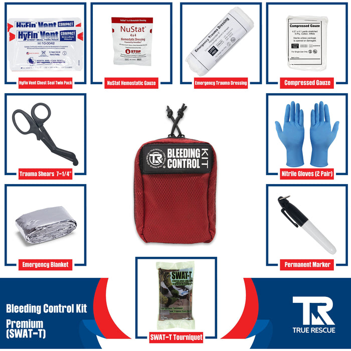 Bleeding Control Kit with Wall Mount