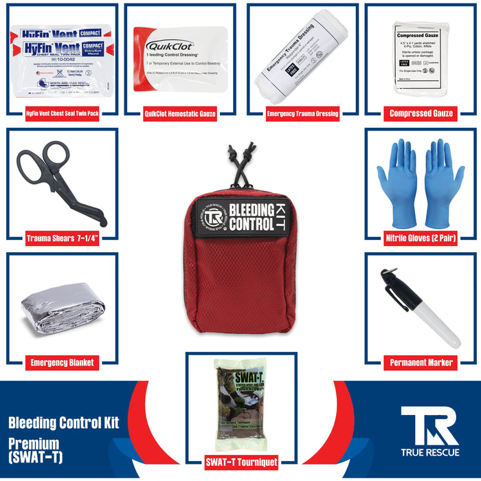 Bleeding Control Kit with Wall Mount