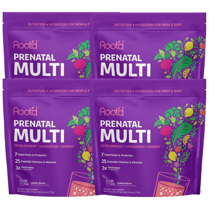 Root'D - Prenatal Multi - Essential Vitamins & Minerals + Electrolytes For Mom & Baby