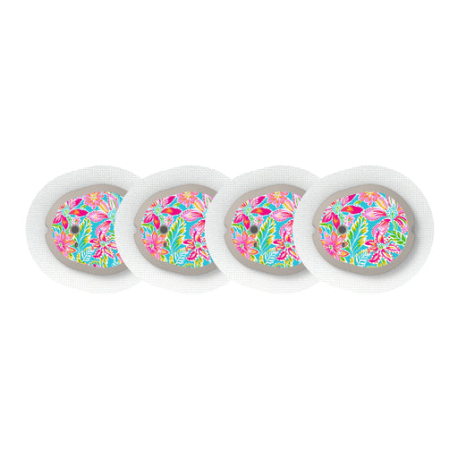 Peelz Preppy Flowers Designed for the DEXCOM G7 and Stelo Transmitter Peelz/Stickers