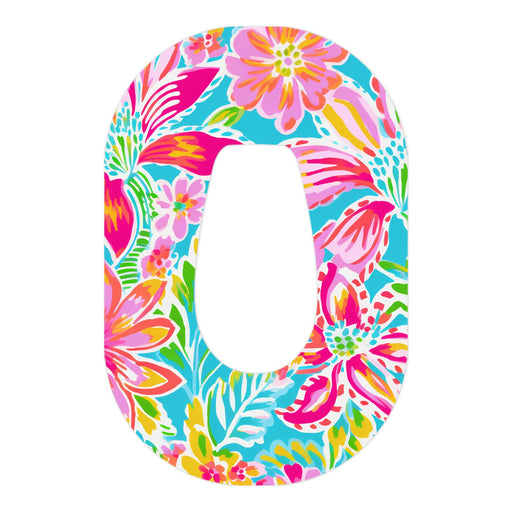 Peelz Preppy Flowers Patch Dexcom G6 Patch Tape - Pump Peelz Patch Medical Tape
