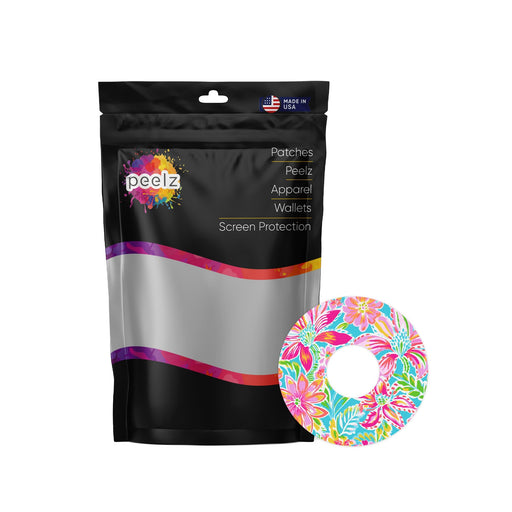 Peelz Preppy Flowers Patch FreeStyle Libre 3 Plus & Lingo  Patch Tape - Pump Peelz Patch Medical Tape