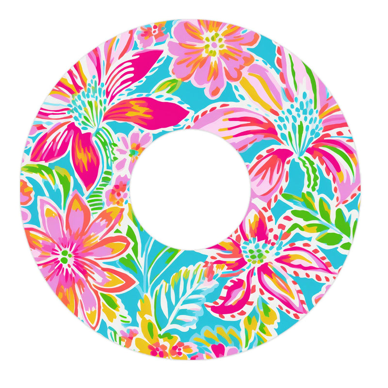 Peelz Preppy Flowers Patch FreeStyle Libre 3 Plus & Lingo  Patch Tape - Pump Peelz Patch Medical Tape