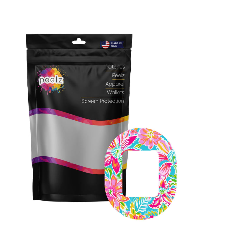 Peelz Preppy Flowers Tandem Mobi Patch Tape - Pump Peelz Patch Medical Tape