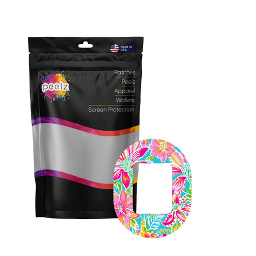 Peelz Preppy Flowers Tandem Mobi Patch Tape - Pump Peelz Patch Medical Tape