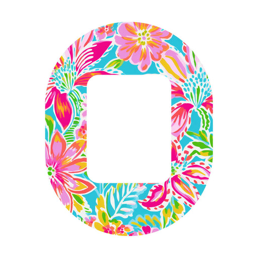 Peelz Preppy Flowers Tandem Mobi Patch Tape - Pump Peelz Patch Medical Tape