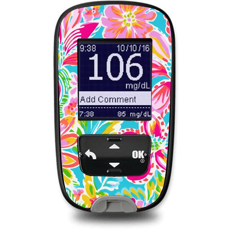Peelz Preppy Flowers for the Accu-Chek Guide Glucometer Peelz/Stickers