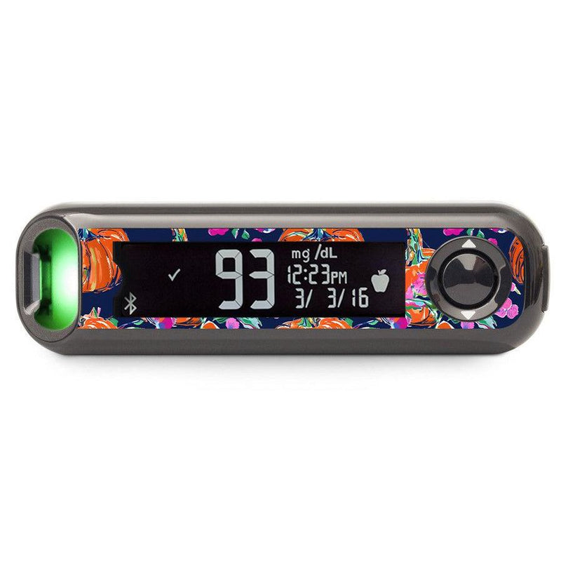 Peelz Preppy Pumpkin Bayer Contour© Next One Glucometer Peelz/Stickers