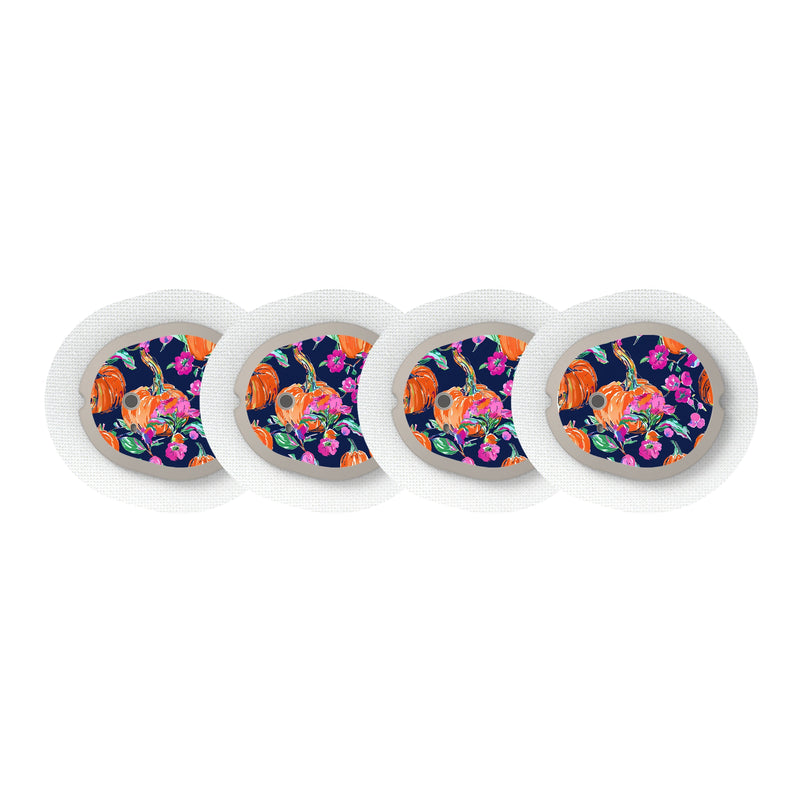 Peelz Preppy Pumpkin Designed for the DEXCOM G7 Transmitter Peelz/Stickers