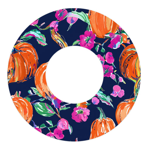 Peelz Preppy Pumpkin Freestyle Libre 2 Patch Tape - Pump Peelz Patch Medical Tape