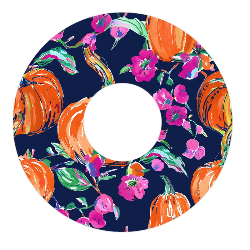Peelz Preppy Pumpkin FreeStyle Libre 3 Plus & Lingo  Patch Tape - Pump Peelz Patch Medical Tape