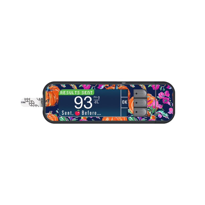 Peelz Preppy Pumpkin for Bayer Contour Next Glucometer Peelz/Stickers