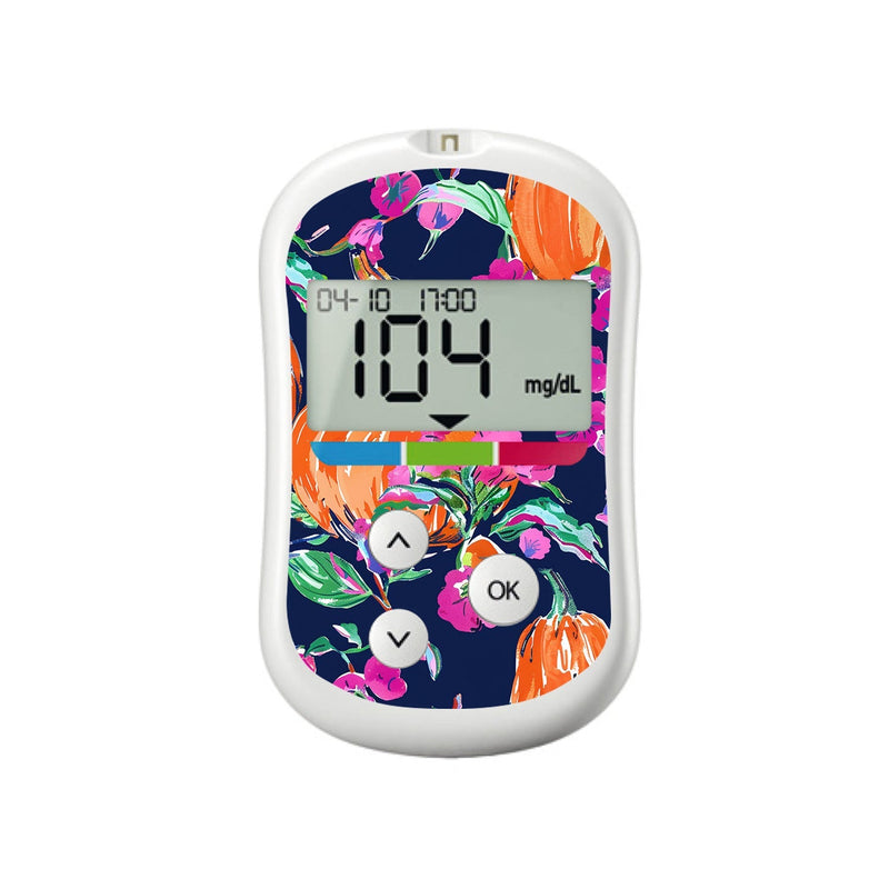 Peelz Preppy Pumpkin for OneTouch Verio Flex Glucometer Peelz/Stickers