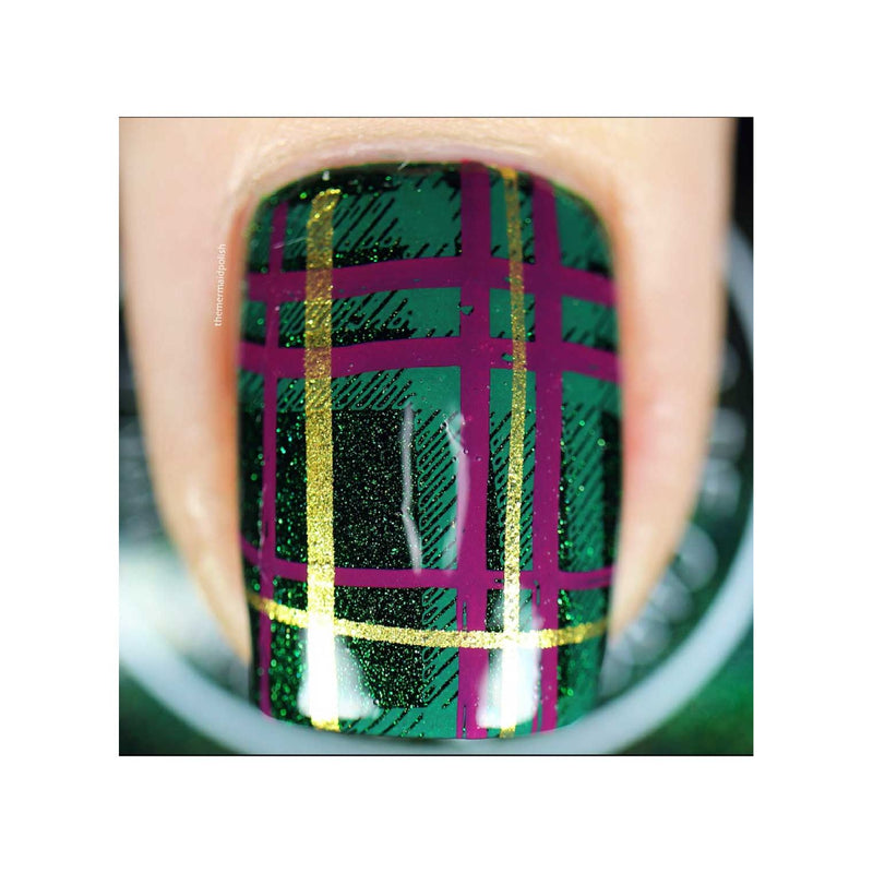 UberChic Beauty Pretty In Plaid-01 Stamping Plate