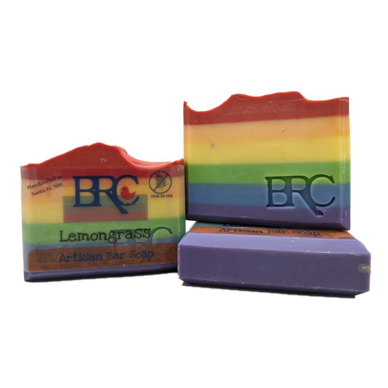 By Robin Creations Rainbow Pride Lemongrass Artisan Bar Soap Bar Soap