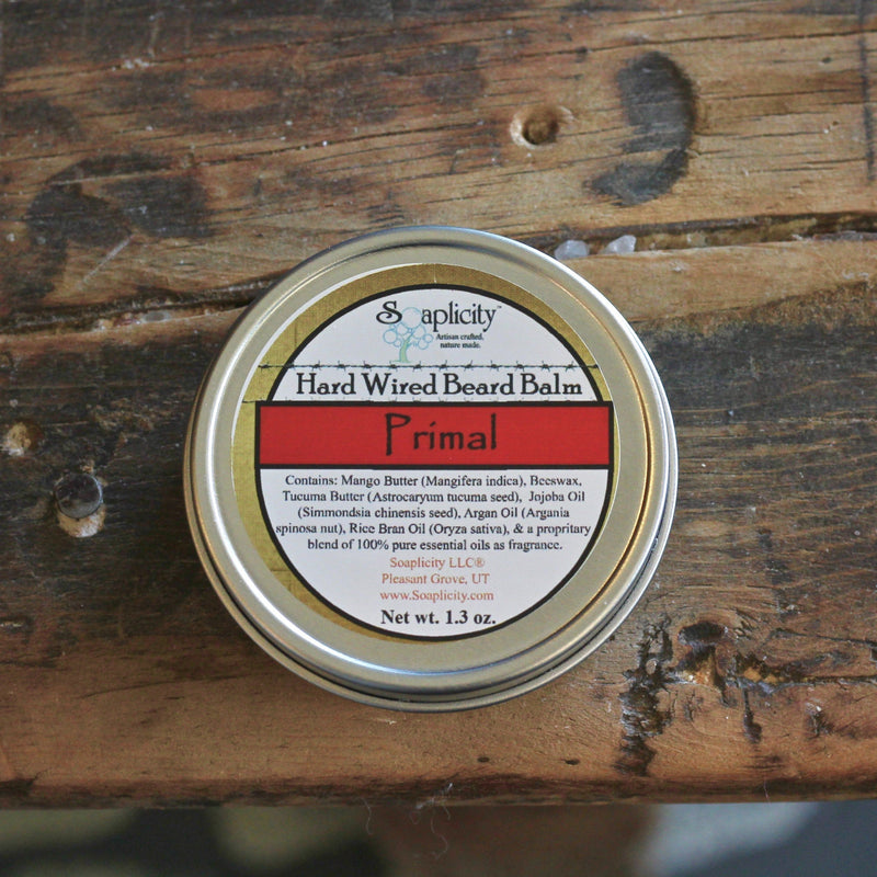 Soaplicity Primal Hard Wired Beard Balm Beard Balm