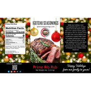 Igotchu Seasonings Prime Rib Rub 5.5 oz  Holiday Limited Edition