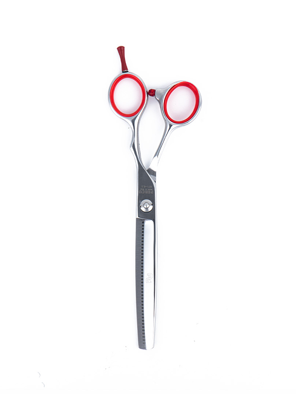 Vip Barber Supply Percu Pro Barber Cut Line Thinning Shear 6.5" Thinning Shear White Smoke