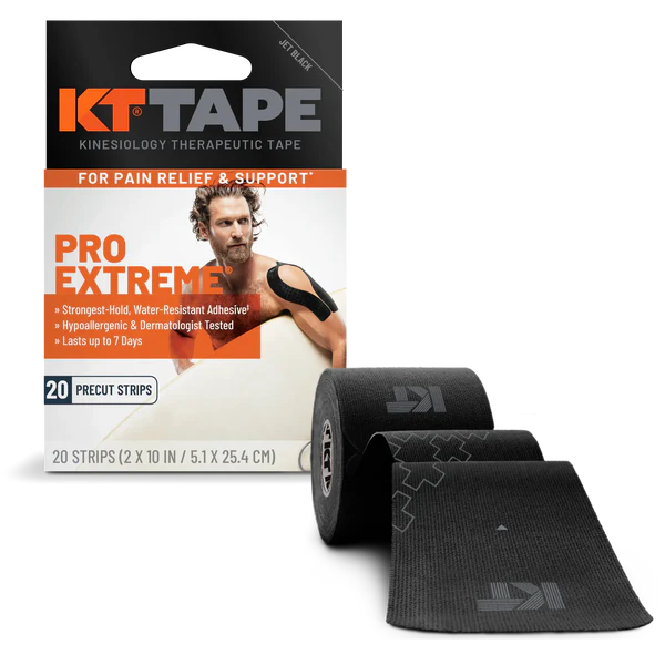 KT Tape KT Tape Pro Extreme Kinesiology Tape, Black (Case of 8 x 20-Count Boxes) Medical Tape & Bandages