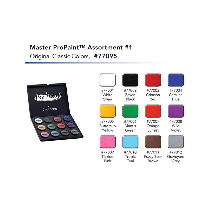 Graftobian Make-Up Company Master ProPaint™ Box 1, Classic Colors