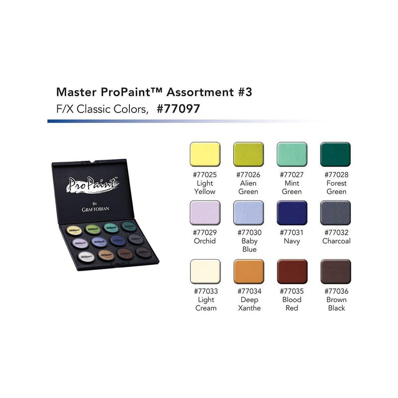 Graftobian Make-Up Company Master ProPaint™ Box 3, F-X Classic Colors
