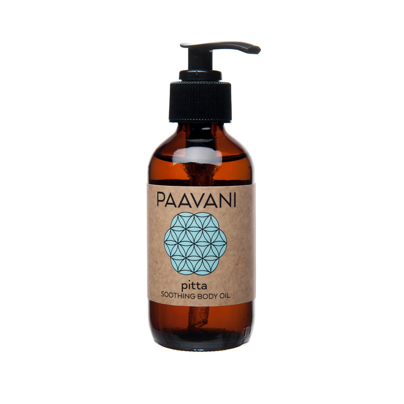 Paavani Ayurveda Pitta Body Oil | Cooling Ayurvedic Abhyanga Oil for Sensitive Skin variable