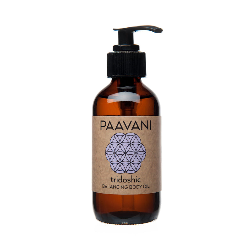 Paavani Ayurveda Tridoshic Body Oil | Balancing Ayurvedic Abhyanga Oil for All Skin Types & Doshas variable