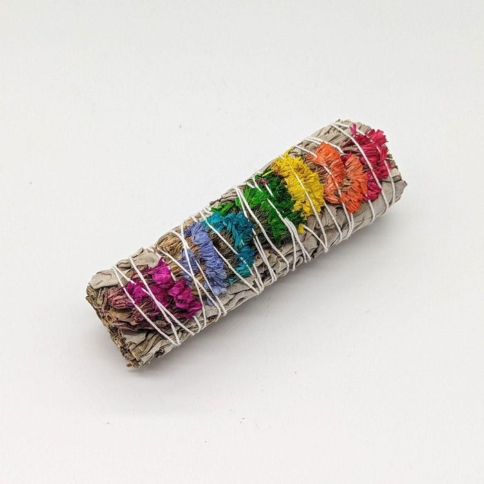 7 Chakra White Sage Smudge Stick