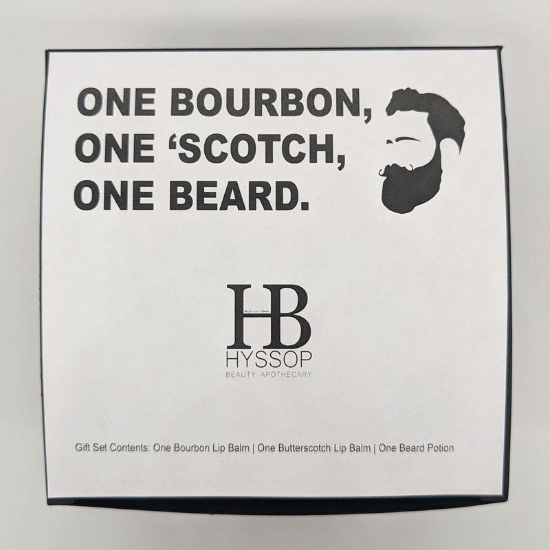 Hyssop Beauty Apothecary L.L.C. Gift Set: One Bourbon, One 'Scotch, One Beard. Bath & Body Gift Sets