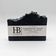 Hyssop Beauty Apothecary L.L.C. Bar Soap: Charcoal, Lavender + Patchouli Bar Soap
