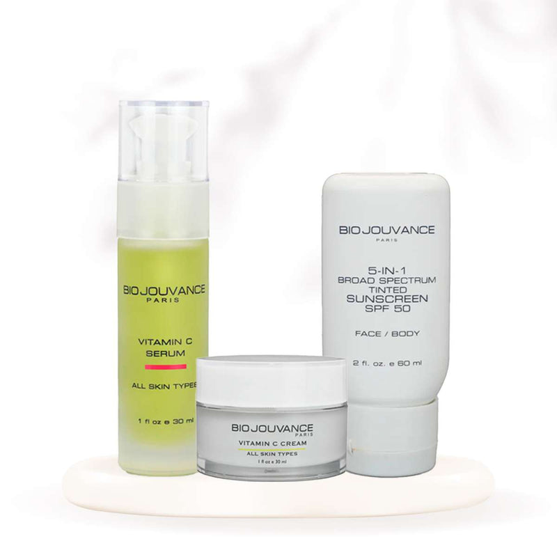 Bio Jouvance Paris Consumer 2-in-1 Pack | Multi-Vitamin C Serum & Cream Wholesale