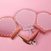 Lurella Cosmetics LED Shell Shock Mirror Handheld Mirror Light Pink Green
