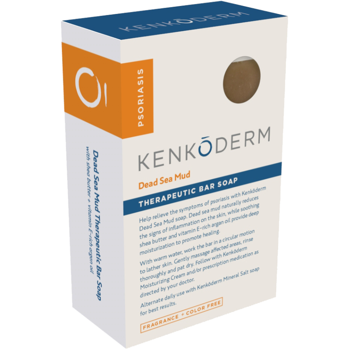 Kenkoderm Psoriasis Dead Sea Mud Soap with Argan Oil & Shea Butter 4.25 oz