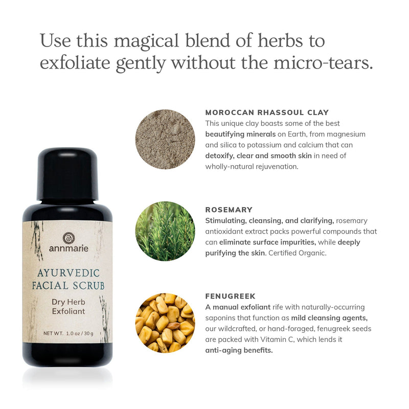 Annmarie Skin Care Ayurvedic Facial Scrub (30ml)- Collective All Products,Shop by Category:,Shop by Skin Type/Concern: