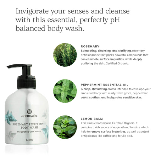 Annmarie Skin Care Rosemary Peppermint Hand & Body Wash (240ml)- Collective HIDDEN