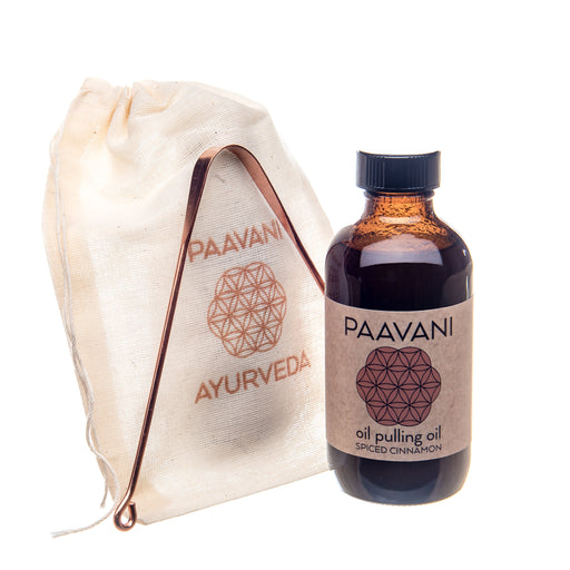 Paavani Ayurveda Cinnamon Oral Care Ritual | Ayurvedic Oil Pulling & Tongue Cleaning variable