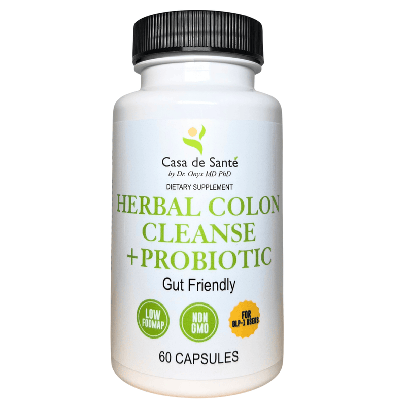 casa de sante Herbal Laxative 15 Day Colon Cleanse Low FODMAP Gut Friendly Gentle Motility Support Digestive Support Supplements