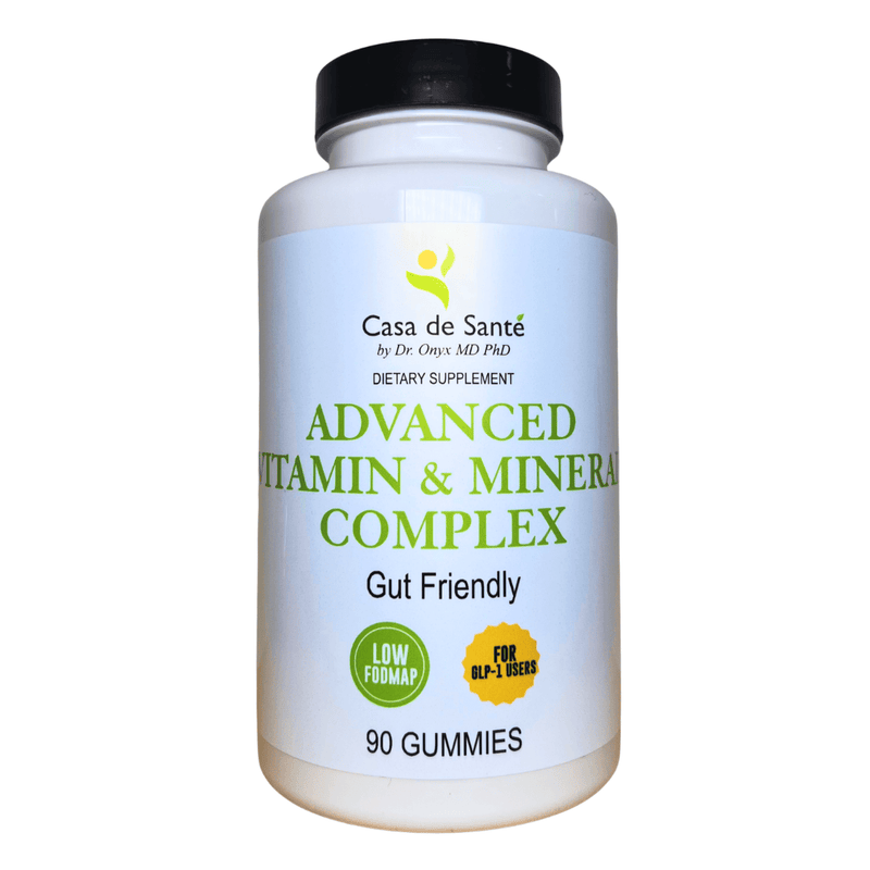 casa de sante Vitamin & Mineral Gummies | Low FODMAP & GLP-1 Daily Essential Nutrition Digestive Support Supplements